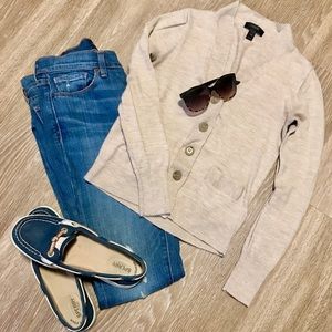 JCrew Wool Cardigan (cream)